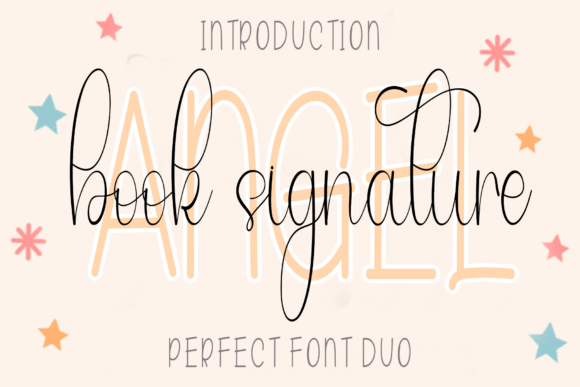 Angel Book Signature Typeface for Handmade Brands