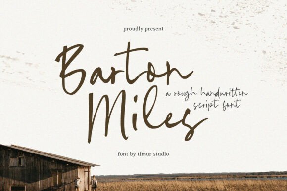 Barton Miles: A Rough Script Font for Web Design