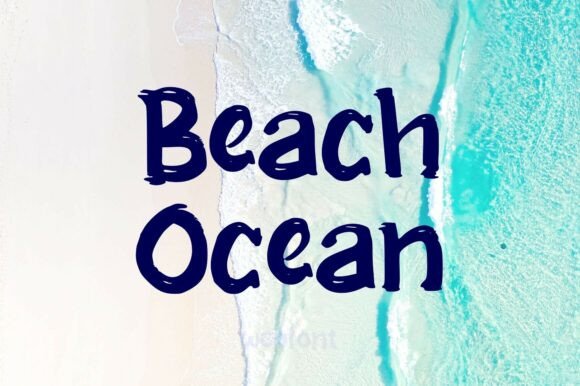 Beach Ocean Font for Scroll-Stopping Social Graphics