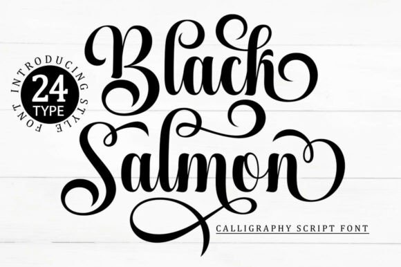 Black Salmon: A Calligraphy Typeface for Editorial Design