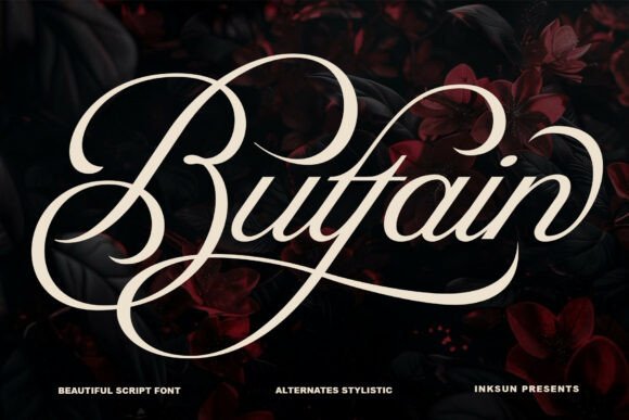 Buttain Script Font for Elegant Craft Designs