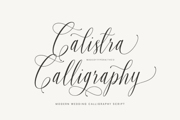 Calistra Calligraphy: A Premium Script Font for Branding