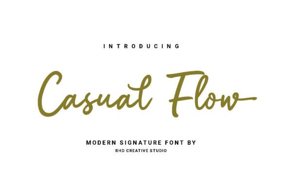 Casual Flow: A Modern Signature Font for Editorial Design
