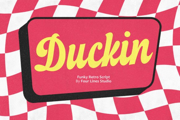 Duckin: A Retro Script Font for Bold Branding