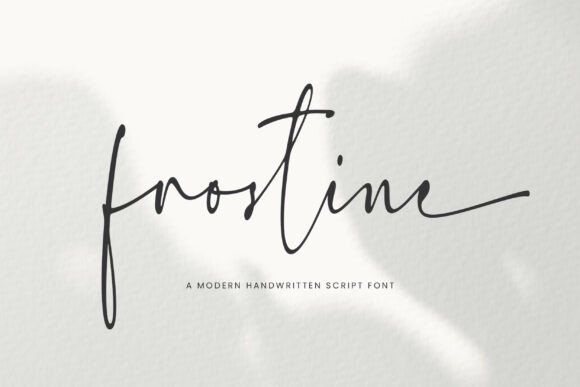 Frostine: The Modern Script Font for Crafters
