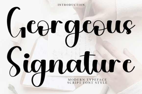 Georgeous Signature Font for Elegant Branding