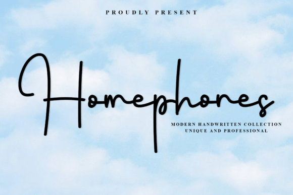 Homephones: A Script Handwritten Font for Elegant Branding