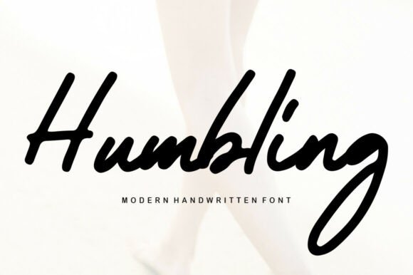 Humbling: A Graceful Script Font for Editorial Design