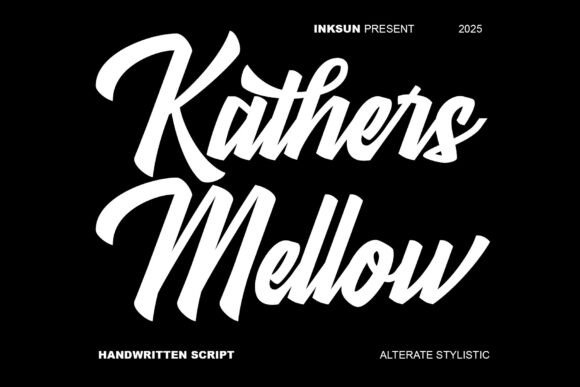 Kathers Mellow: A Bold Script Typeface for Web Design