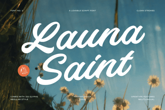 Launa Saint: The Joyful Script Font for Designers