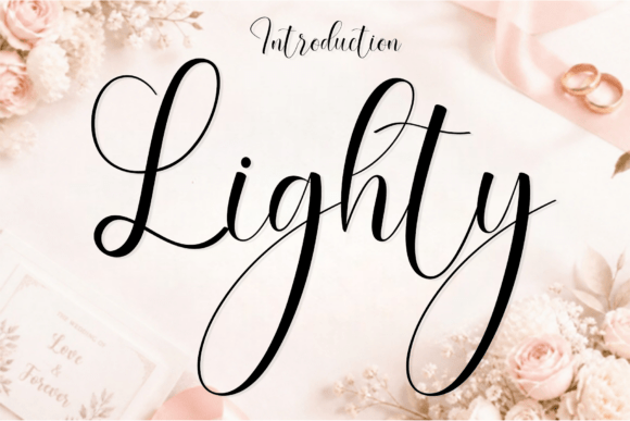 Lighty: A Modern Script Typeface for Elegant Branding