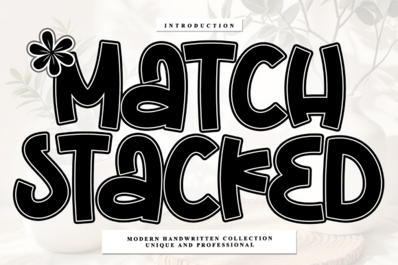 Match Stacked Font for Bold Campaign Design