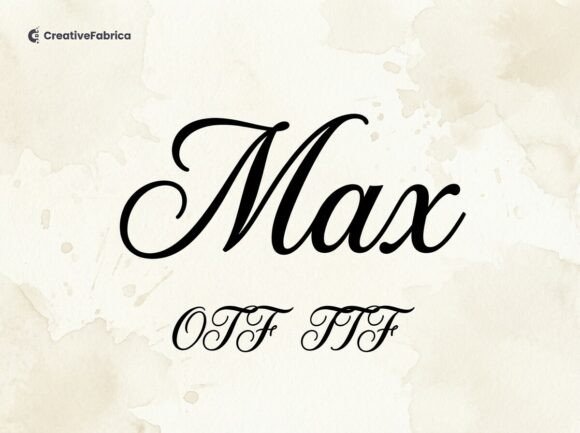 Max: The Elegant Script Font for Handmade Brands
