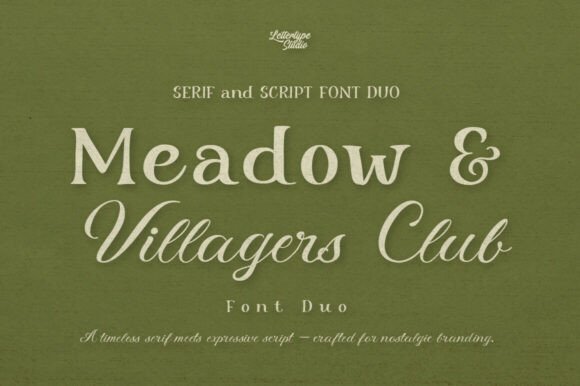 Meadow Villager Club Duo: A Refined Typeface