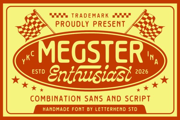 Megster Enthusiast Typeface for Bold Branding
