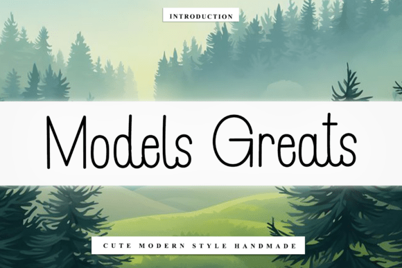 Models Greats: The Perfect Script Font for Crafters