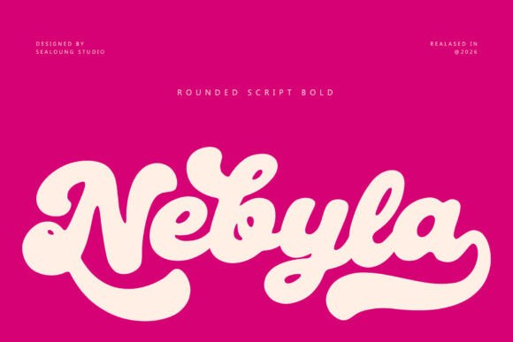 Nebyla Typeface: Bold Script for Editorial Design