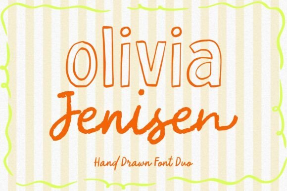 Olivia Jenisen: A Script Handwritten Font for Campaigns