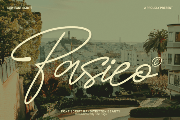Pasieo: An Elegant Script Handwritten Font for Editorial Design