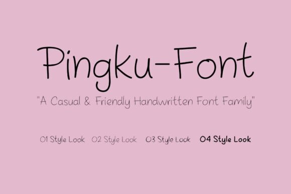 Pingku Font: Warm Handwritten Style for Brands