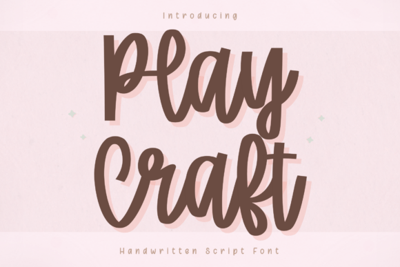 Play Craft Typeface for Editorial Design