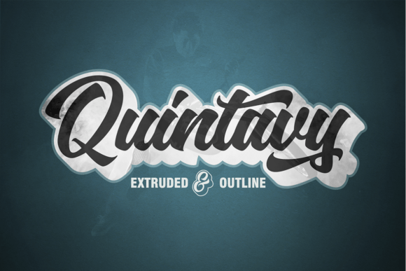 Quintavy Font: Bold Script for Brand Impact