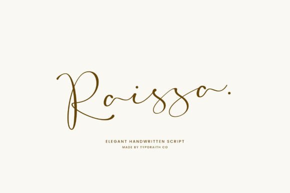 Raissa: The Elegant Script Font for Handmade Brands