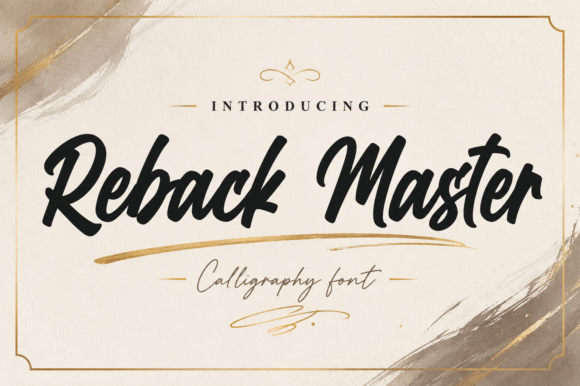 Reback Master: A Bold Script Font for Makers