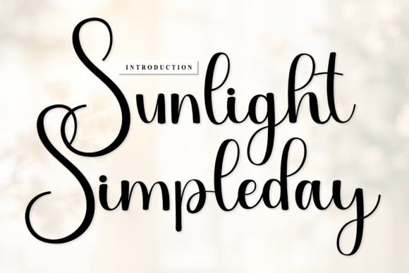Sunlight Simpleday: A Warm Script Font for Brands