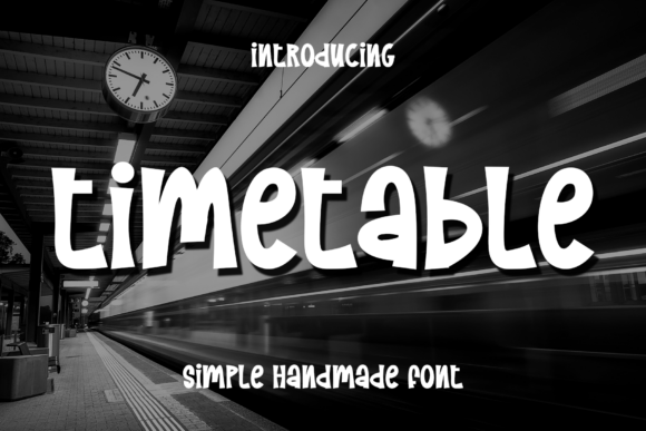 Timetable Font: Elevate Your Brand Identity