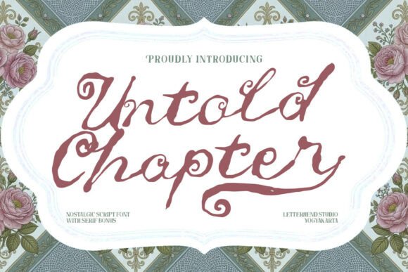 Untold Chapter: A Romantic Script Handwritten Font for Makers