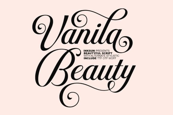 Vanila Beauty Typeface for Elegant Branding